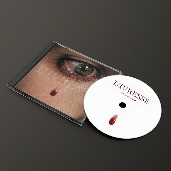 album ivresse de feu chatterton - mock-up du premier visuel sur un CD-ROM